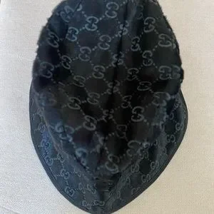 Gucci | Accessories | Gucci Leather Hide Black Bucket Hat  display picture 3